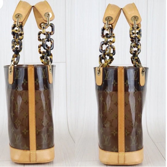 💎 RARE 💎 LOUIS VUITTON Cabas Amble PM Tote Bag CLEAR  WITH RECEIPT - Picture 12 of 14